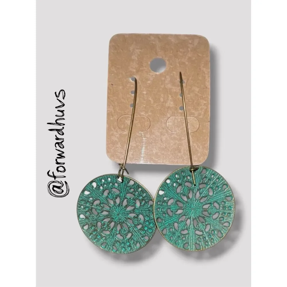 New Old Stock Fashion Jewelry Filigree Earrings
